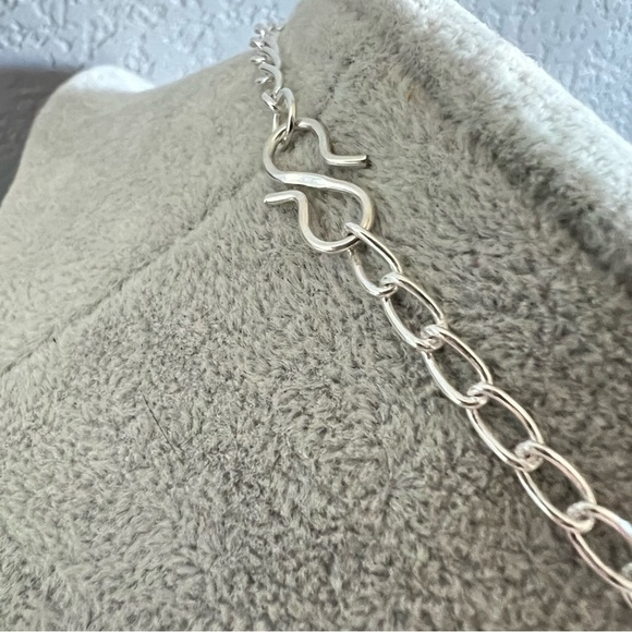 New Natural Rose Quartz Crystal Stone Silver Overlay Cluster Statement Necklace - Picture 11 of 11